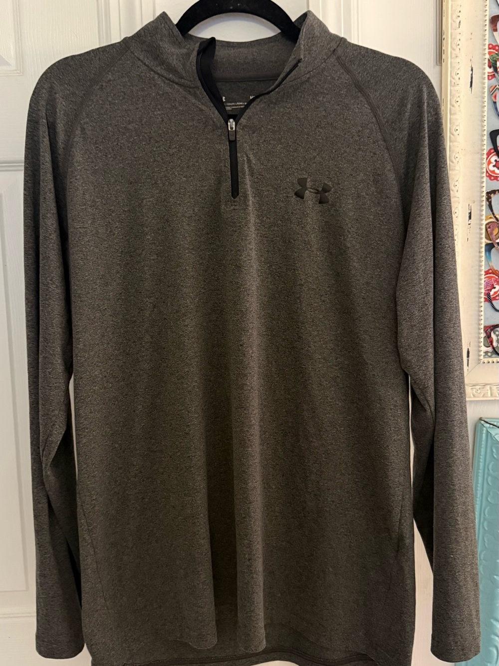 Under Armour Men's Dark Gray Quarter-Zip Pullover